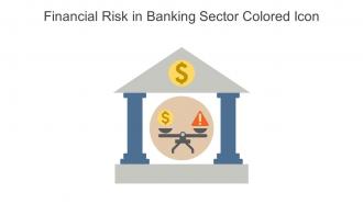 Financial Risk In Banking Sector Colored Icon In Powerpoint Pptx Png And Editable Eps Format