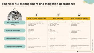 Financial Risk Management And Mitigation Approaches Ppt Infographic Template Visuals