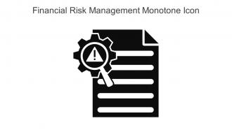 Financial Risk Management Monotone Icon In Powerpoint Pptx Png And Editable Eps Format