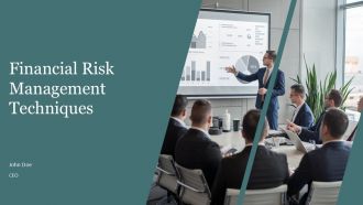 Financial Risk Management Techniques PPT Summary AT