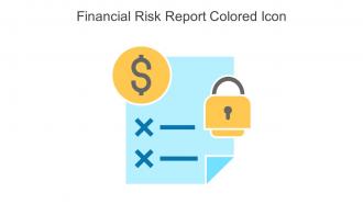 Financial Risk Report Colored Icon In Powerpoint Pptx Png And Editable Eps Format