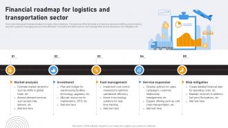 Financial Roadmap For Logistics And Transportation Sector