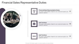 Financial Sales Representative Duties In Powerpoint And Google Slides Cpb