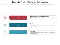 Financial sector customer satisfaction ppt powerpoint presentation inspiration slide cpb