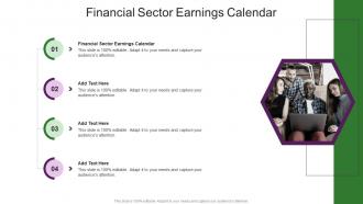 Financial Sector Earnings Calendar In Powerpoint And Google Slides Cpb