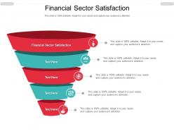 Financial sector satisfaction ppt powerpoint presentation infographics aids cpb