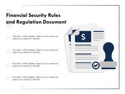 Financial security rules and regulation document