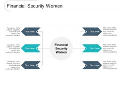 Financial security women ppt powerpoint presentation pictures objects cpb