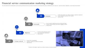 Financial Service Communication Marketing Strategy
