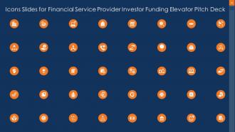 Financial service provider investor funding elevator pitch deck ppt template