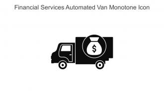 Financial Services Automated Van Monotone Icon In Powerpoint Pptx Png And Editable Eps Format