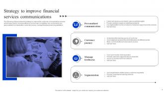 Financial services communications strategy PowerPoint PPT Template Bundles Slides Best
