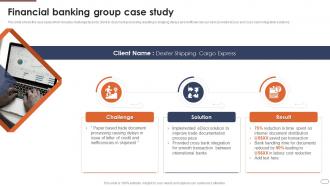 Financial Services Company Profile Financial Banking Group Case Study