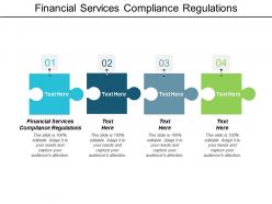 Financial services compliance regulations ppt powerpoint presentation clipart cpb