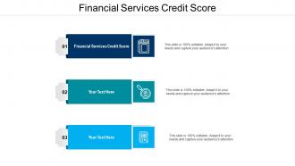Financial services credit score ppt powerpoint presentation visual aids ideas cpb