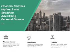 Financial services highest level spending advertising personal finance cpb