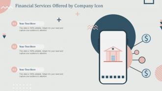 Financial Services Offered By Company Icon