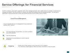 Financial services proposal powerpoint presentation slides