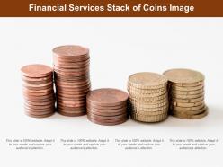 Financial services stack of coins image