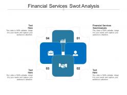 Financial services swot analysis ppt powerpoint presentation inspiration format cpb