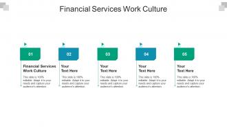 Financial services work culture ppt powerpoint presentation portfolio samples cpb