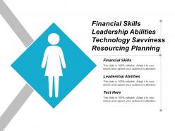Financial skills leadership abilities technology savviness resourcing planning cpb