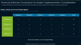 Financial software comparison accounting and financial transformation toolkit