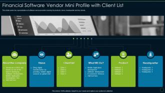 Financial software vendor mini profile accounting and financial transformation toolkit