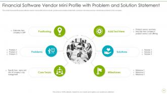 Financial Software Vendor Mini Profiles PowerPoint PPT Template Bundles