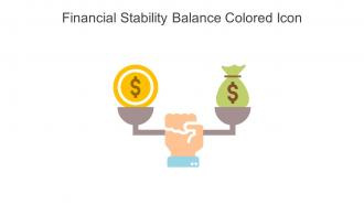 Financial Stability Balance Colored Icon In Powerpoint Pptx Png And Editable Eps Format