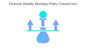 Financial Stability Monetary Policy Colored Icon In Powerpoint Pptx Png And Editable Eps Format