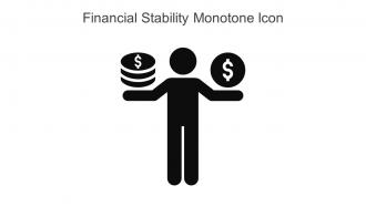 Financial Stability Monotone Icon In Powerpoint Pptx Png And Editable Eps Format