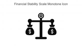 Financial Stability Scale Monotone Icon In Powerpoint Pptx Png And Editable Eps Format