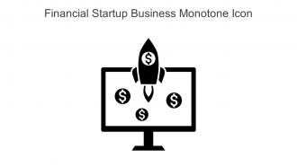 Financial Startup Business Monotone Icon In Powerpoint Pptx Png And Editable Eps Format
