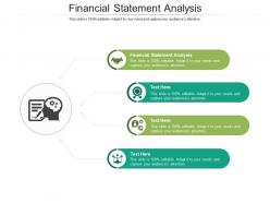 Financial statement analysis ppt powerpoint presentation styles brochure cpb