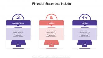 Financial Statements Include In Powerpoint And Google Slides Cpb