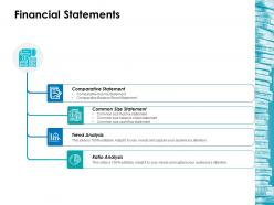 Financial statements ppt layouts icon