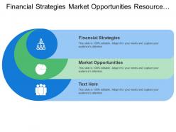 Financial strategies market opportunities resource identification near term needs