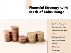 Financial strategy with stack of coins image