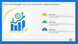 Financial Strength Icon For Economic Empowerment