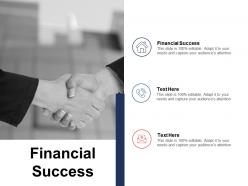 Financial success ppt powerpoint presentation ideas example cpb