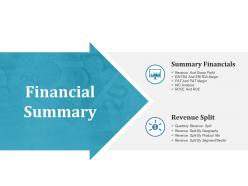 Financial Summary Ppt File Example File