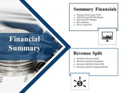 Financial Summary Ppt Images Gallery