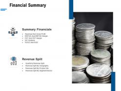 Financial summary ppt powerpoint presentation portfolio introduction