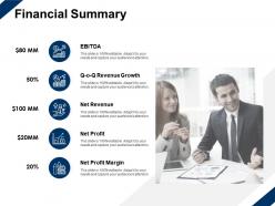 Financial summary revenue growth ppt powerpoint presentation slides guide