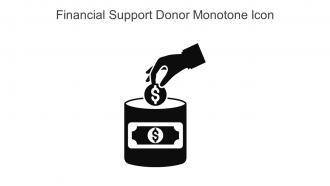 Financial Support Donor Monotone Icon In Powerpoint Pptx Png And Editable Eps Format