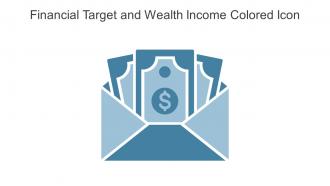 Financial Target And Wealth Income Colored Icon In Powerpoint Pptx Png And Editable Eps Format