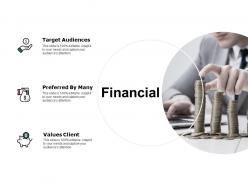 Financial target audiences values client c231 ppt powerpoint presentation slides icon