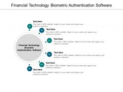 Financial technology biometric authentication software ppt powerpoint presentation inspiration cpb