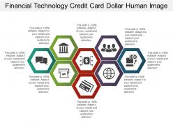 Financial technology credit card dollar human image